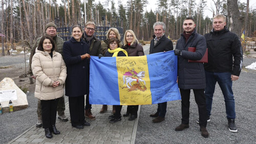 Делегація з Данії вшанували пам’ять захисників Київщини